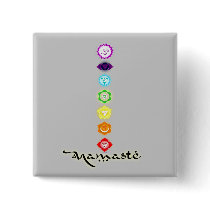 Namaste Chakras Button