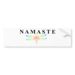 Namaste Dragonfly bumper stickers