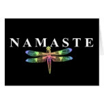 Namaste Dragonfly (Dark Background) cards