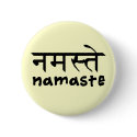 Namaste in English and Hindi buttons