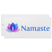 NAMASTE PERSONALIZED RACK CARD