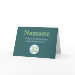 Namaste - with quote and Om symbol