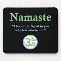 Namaste - with quote and Om symbol