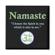 Namaste - with quote and Om symbol