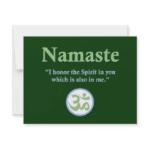 Namaste - with quote and Om symbol