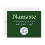 Namaste - with quote and Om symbol invitations
