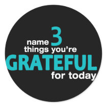 Name 3 Things... Collection Round Stickers