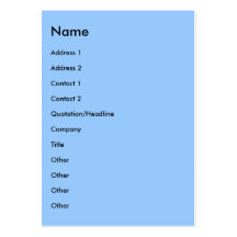 Name, Address 1, Address 2, Contact 1, Contact ... Business Card Template