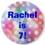 Name And Age Fun Birthday Button Pin