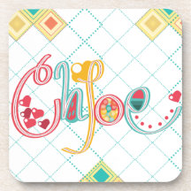 name Chloe Drink Coasters