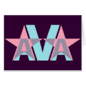 Name Design - Ava cards