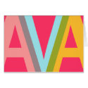 Name Design - AVA cards