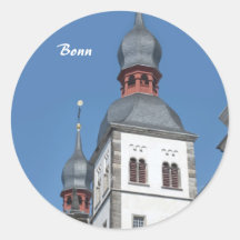 Name of Jesus Church in Bonn Round Sticker