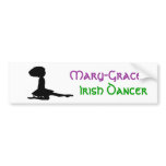 Name - PERSONALIZED - Irish Dance Bumper Sticker bumper stickers