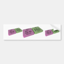name-Sena-Se-Na-Selenium-Sodium Bumper Stickers