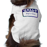 Name Tag Template pet clothing