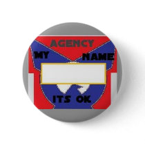 Name Tag universal agency. Pins
