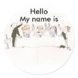 Name Tags for Party stickers