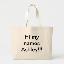 name tote bag