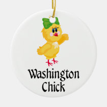 Name Washington Chick Ornament ornaments
