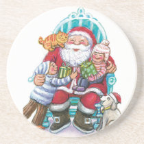 Name Your Coaster Santa coasters
