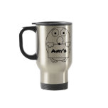 Name Your Mug customisable Cartoon travel mug