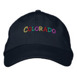 Namedrop Nation_Colorado multi-coloured embroidered hats