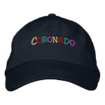 Namedrop Nation_Coronado multi-coloured embroidered hats