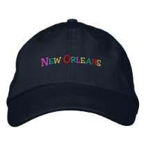 namedrop Nation_New Orleans multicolored Embroidered Hat