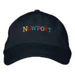 Namedrop Nation_Newport multi-coloured embroidered hats