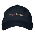 namedrop Nation_Palm Springs multicolored embroidered hats