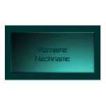 Nameplate türkis visitenkarte