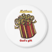 Names&Meanings - Matthew Fridge Magnet