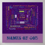 Names of God poster posters