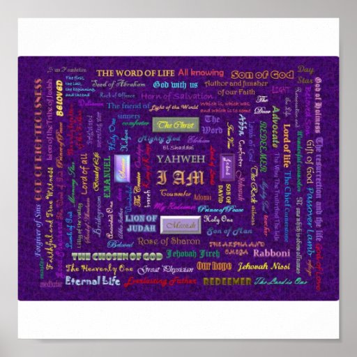 names of God print