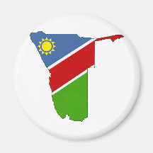 Namibia Flag Map full size Refrigerator Magnets