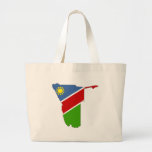 Namibia Flag Map full size Tote Bags