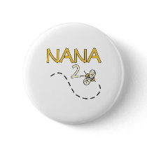 Nana 2 Bee Pinback Button