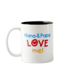 Nana and Papa Love Me mugs