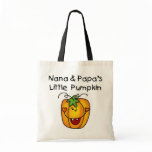 Nana and Papa's Little Pumpkin T-shirts bags