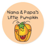 Nana and Papa's Little Pumpkin T-shirts stickers