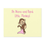 Nana and Papa's Monkey - Pink Tshirts and Gifts postcards