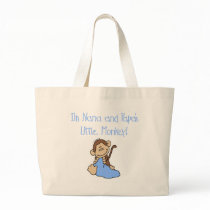 Nana and Papa's nkey - Blue Tshirts and Gifts Bag