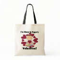 Nana and Papa's Valentine Tshirts bags