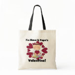 Nana and Papa's Valentine Tshirts bags