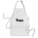 Nana Christmas Santa Hat aprons