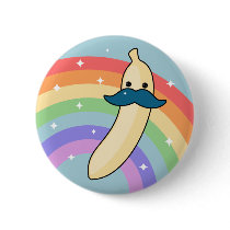 Nana Stache Pinback Buttons