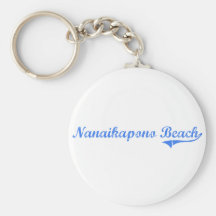 Nanaikapono Beach Hawaii Classic Design Key Chain
