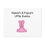 Nana's and Papa's Little Bunny T-shirts and Gifts postcards