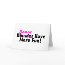 Nanas Have More Fun Pink Cards
